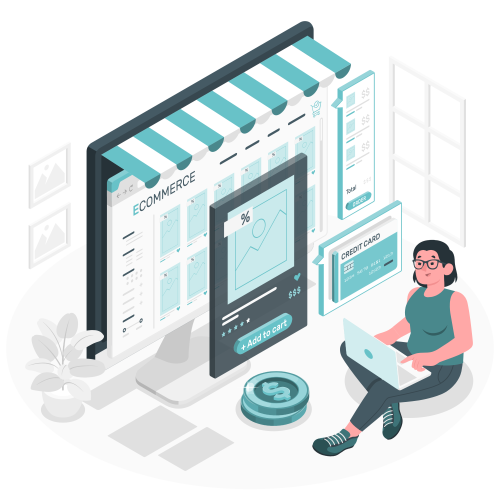 Ecommerce web page-amico