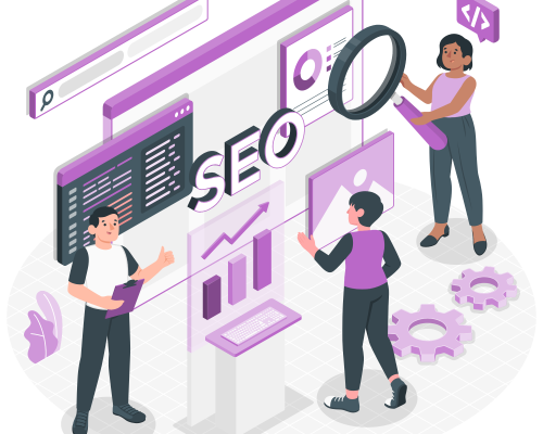 SEO analytics team-amico